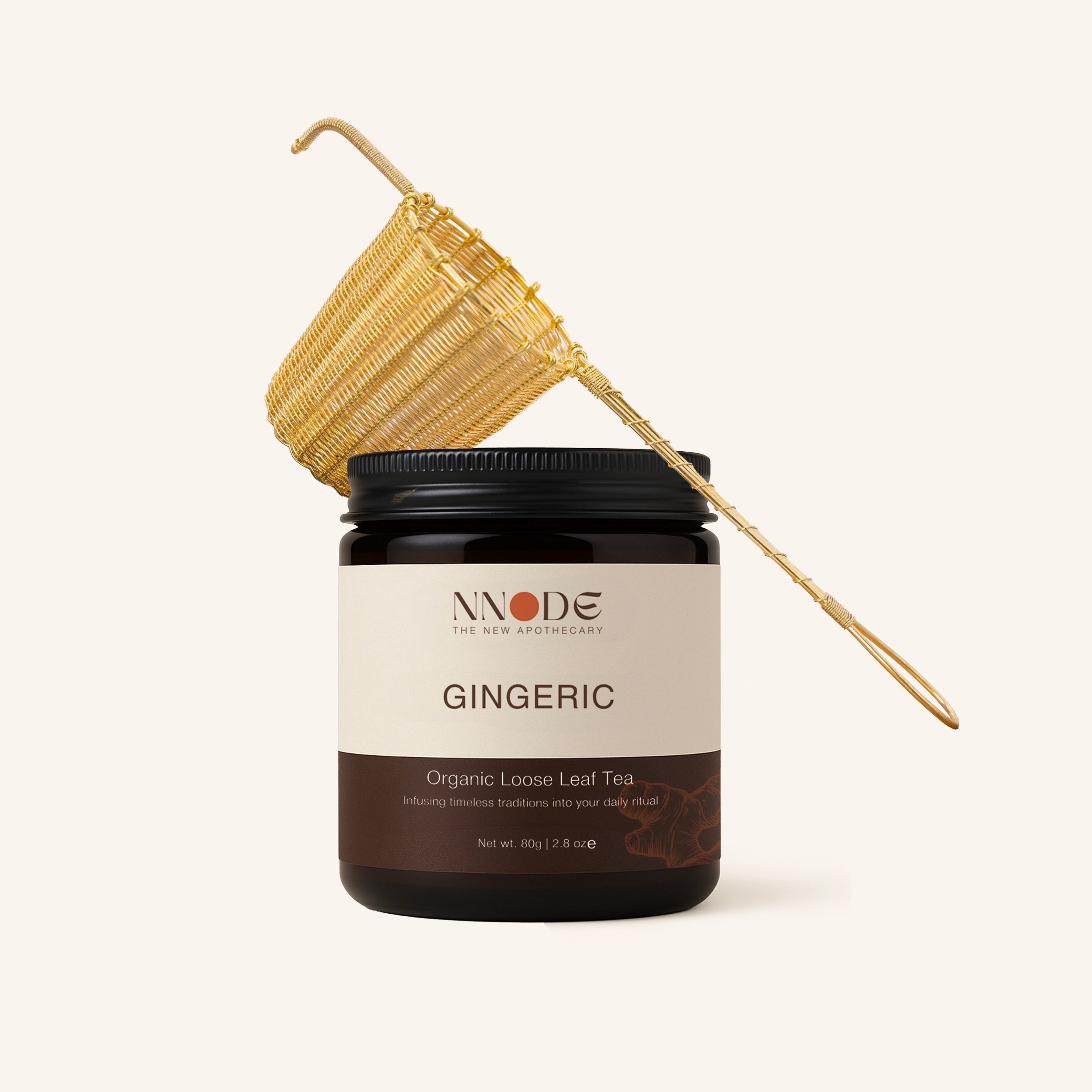 THE BREWING RITUAL | tea + brass strainer